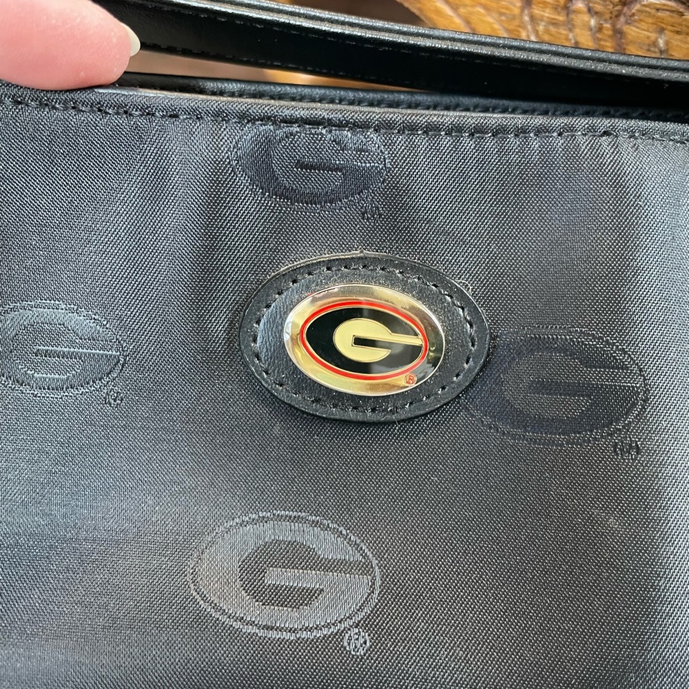 BROAD BAY Black Georgia Bulldog purse
